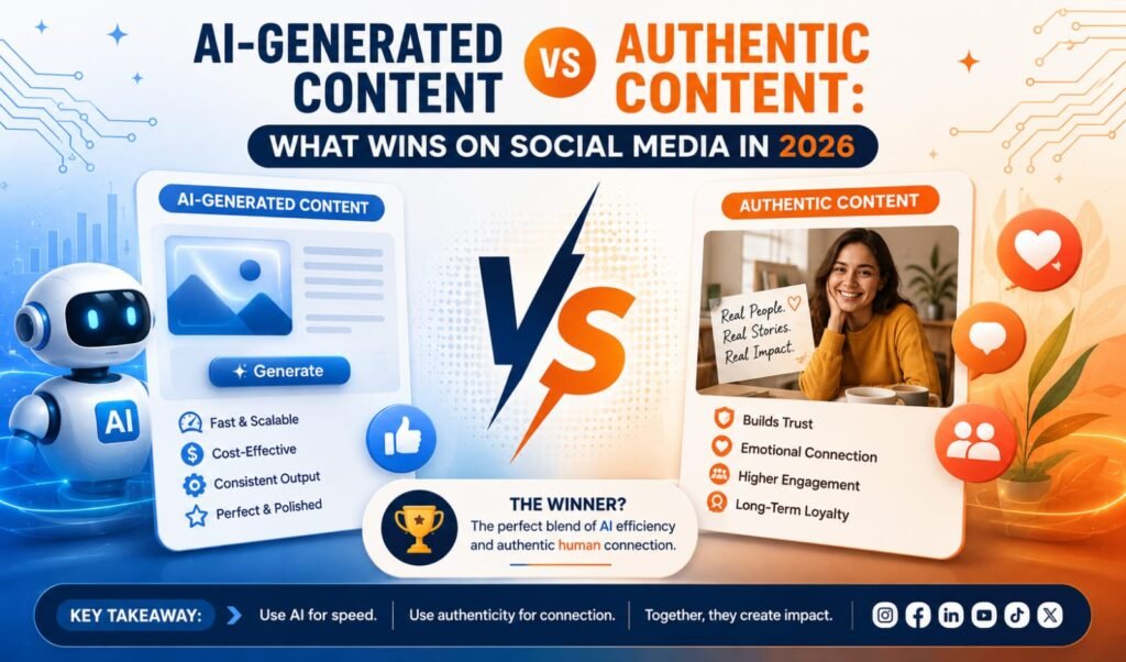 AI generated content vs authentic content